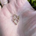 Novelty Handcuff Charm Pendant in 9ct Gold