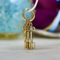Three Key Charm Pendant in 9ct Gold