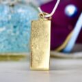 Ingot Pendant in 9ct Gold