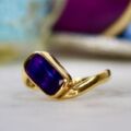 Blue John Ring in 9ct Gold