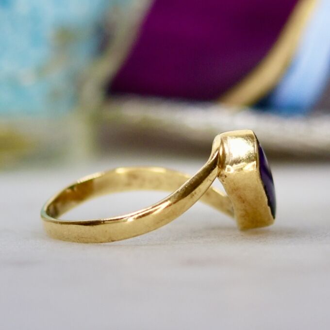 Blue John Ring in 9ct Gold