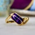 Blue John Ring in 9ct Gold