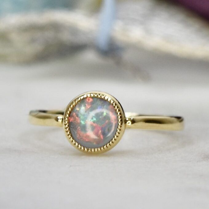 Opal Ring in 18ct Yellow Gold