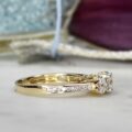 Three Stone Lab Grown Diamond Ring in 14ct Yellow Gold