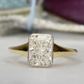 Lab Grown 2ct Radiant Diamond Solitaire in 14ct Yellow Gold