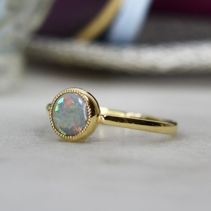 Opal Ring in 18ct Yellow Gold