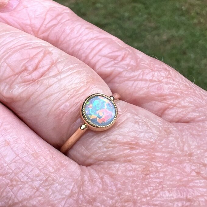 Opal Ring in 18ct Yellow Gold