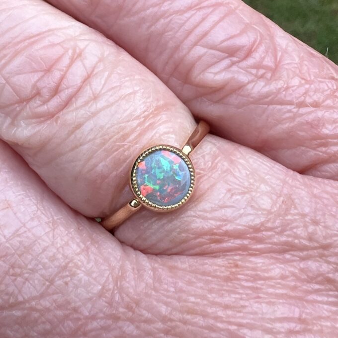 Opal Ring in 18ct Yellow Gold