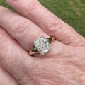 Lab Grown 2ct Radiant Diamond Solitaire in 14ct Yellow Gold