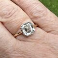 Lab Grown 2ct Asscher Diamond Solitaire in 14ct Yellow Gold