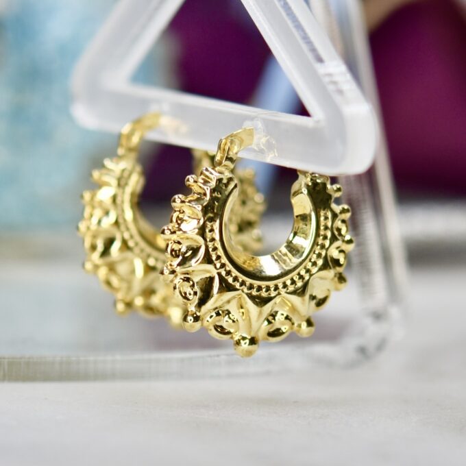 Creole Earrings in 9ct Gold