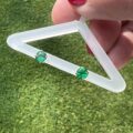 Green Stud Earrings in 9ct Gold