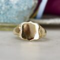 Shield Signet Ring in 9ct Gold