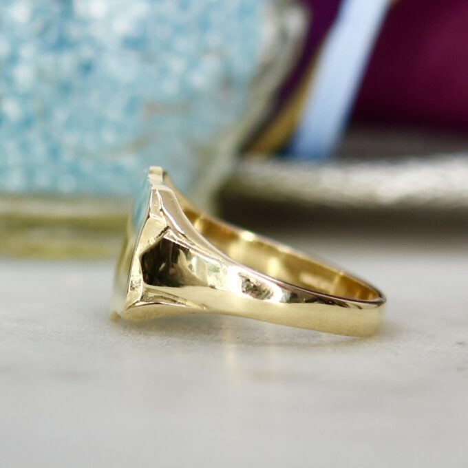 Shield Signet Ring in 9ct Gold