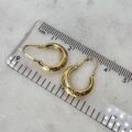 Dainty Patterned Hoop Earrings in 9ct Gold