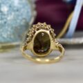 Ornate Smoky Quartz Solitaire Ring in 9ct Gold