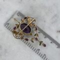 Antique Lavalier Pendant Brooch in 9ct Gold