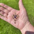Antique Lavalier Pendant Brooch in 9ct Gold