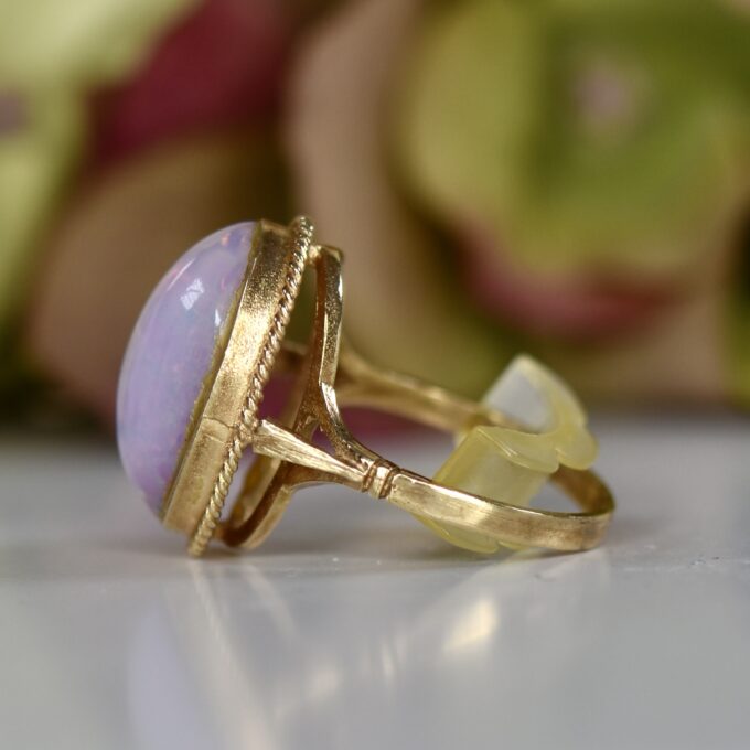 Multicolour Solitaire Ring in 9ct Gold
