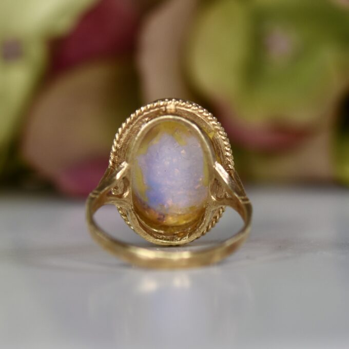 Multicolour Solitaire Ring in 9ct Gold