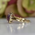 Checkerboard Amethyst Ring in 9ct Gold