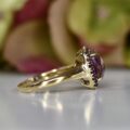 Checkerboard Amethyst Ring in 9ct Gold
