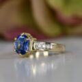 Sapphire & Diamond Ring in 9ct Gold