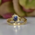 Sapphire & Diamond Ring in 9ct Gold
