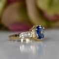 Sapphire & Diamond Ring in 9ct Gold