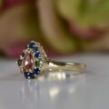 Tourmaline & Sapphire RIng in 9ct Gołd