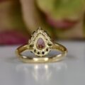 Tourmaline & Sapphire RIng in 9ct Gołd