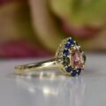 Tourmaline & Sapphire RIng in 9ct Gołd