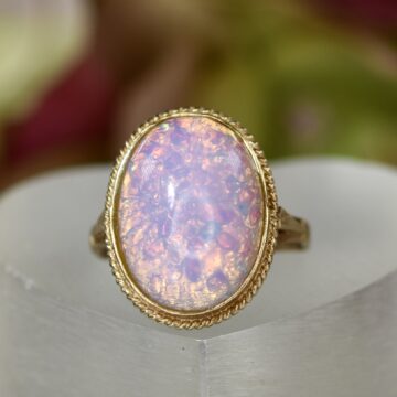 Multicolour Solitaire Ring in 9ct Gold