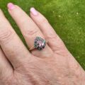 Tourmaline & Sapphire RIng in 9ct Gołd