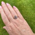 Tourmaline & Sapphire RIng in 9ct Gołd