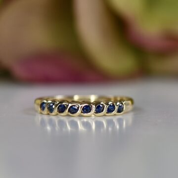 Dainty Sapphire Stacking Ring in 9ct Gold