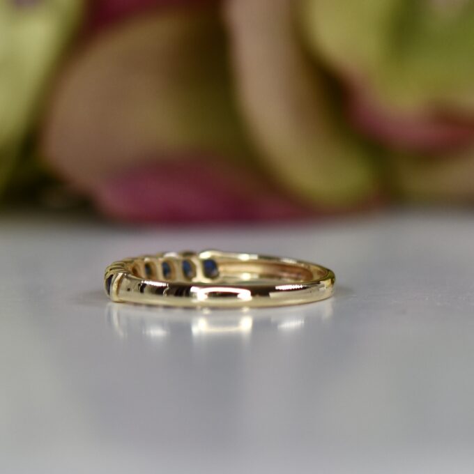 Dainty Sapphire Stacking Ring in 9ct Gold