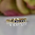 Dainty Sapphire Stacking Ring in 9ct Gold