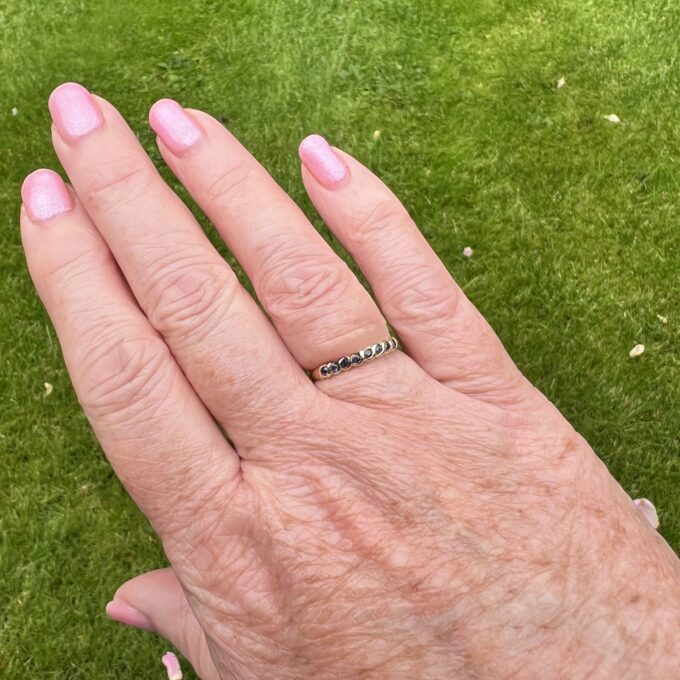 Dainty Sapphire Stacking Ring in 9ct Gold