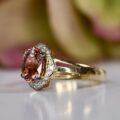 Pink Tourmaline Ring in 9ct Gold