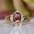 Pink Tourmaline Ring in 9ct Gold