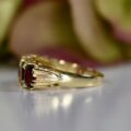 Five Stone Garnet Ring in 9ct Gold