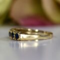 Sapphire Half Eternity Stacking Band in 9ct Gold