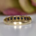 Sapphire Half Eternity Stacking Band in 9ct Gold