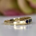 Sapphire Half Eternity Stacking Band in 9ct Gold