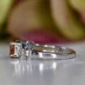 Citrine and White Topaz Ring in 9ct White Gold