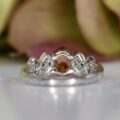 Citrine and White Topaz Ring in 9ct White Gold